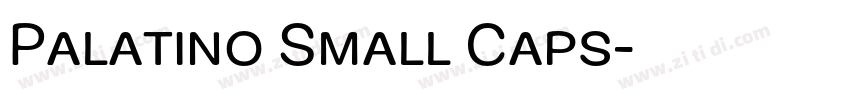 Palatino Small Caps字体转换
